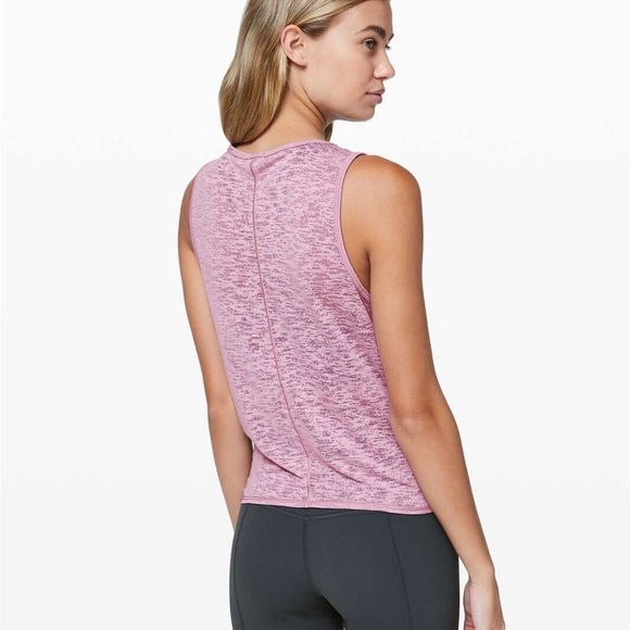 NWT Lululemon Breeze Through Twist Tank size 8 Rose Blush - Picture 3 of 9
